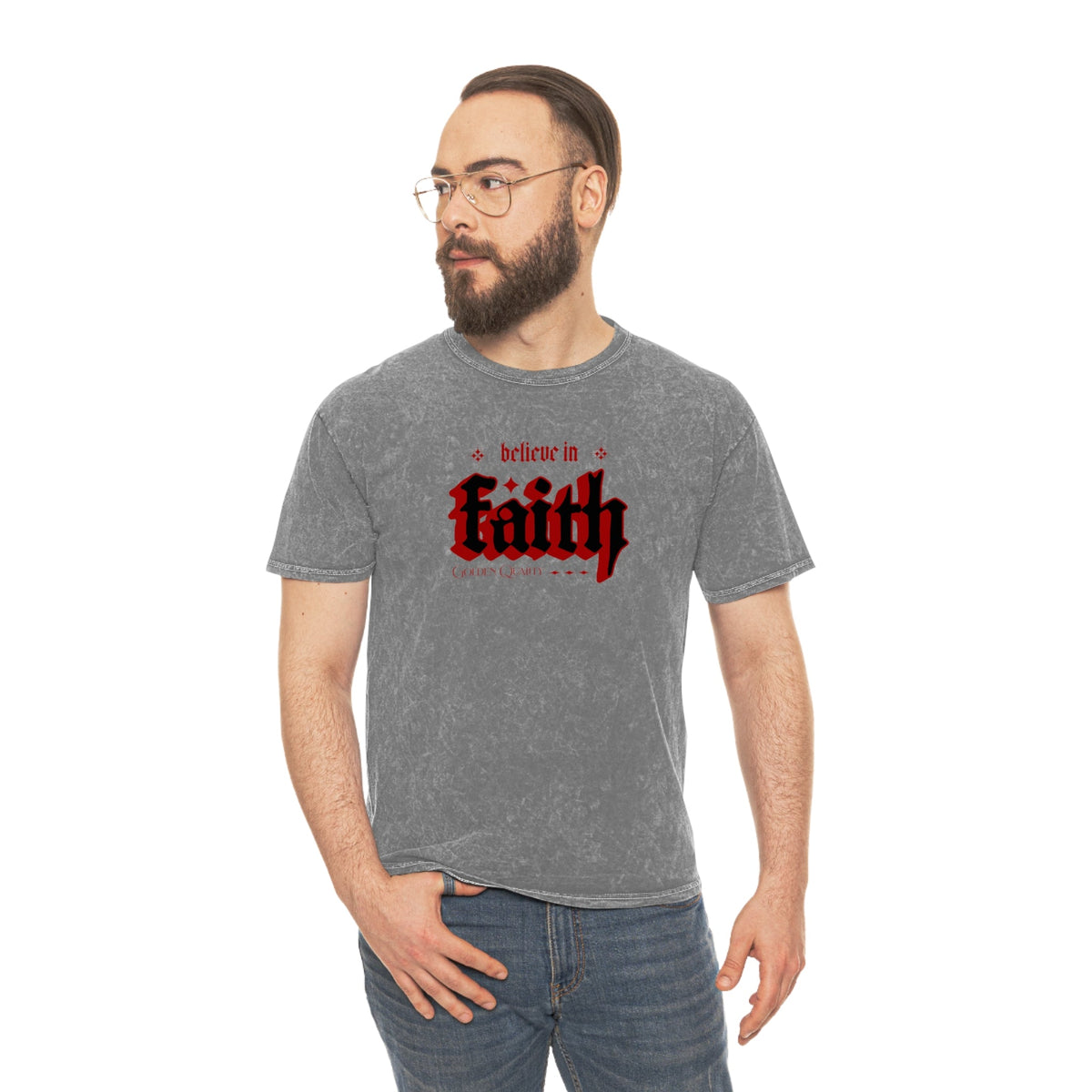 Faith unisex wash tee Funky African