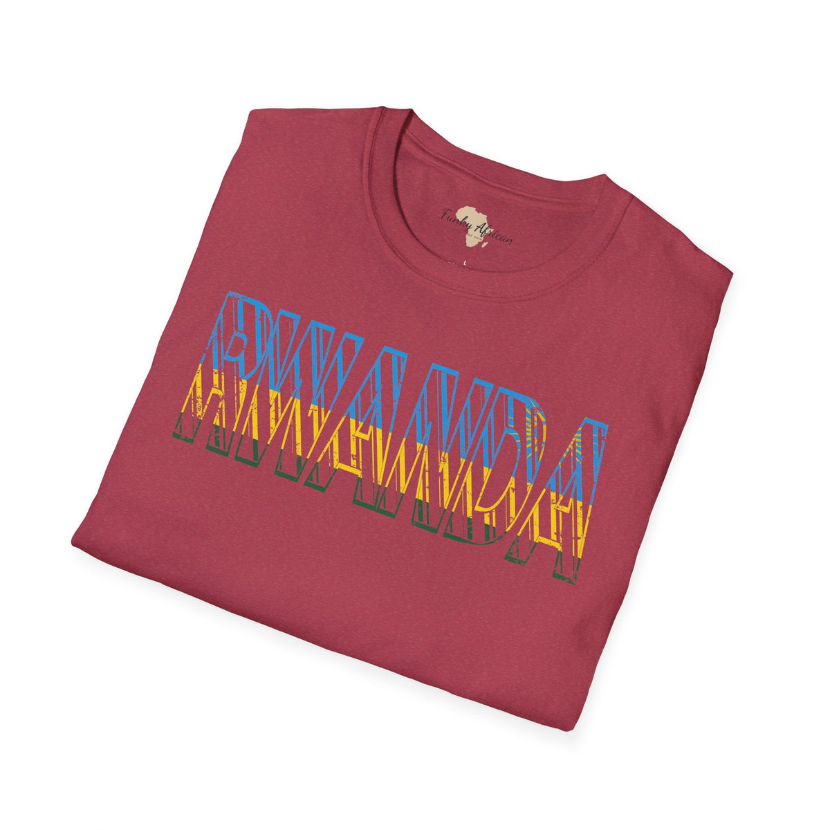 Rwanda text unisex softstyle tee Funky African