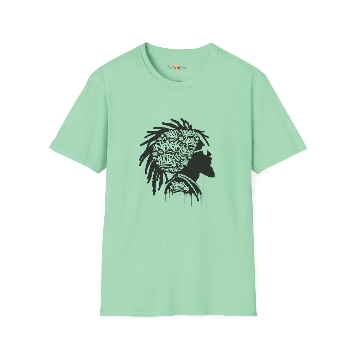 Funky graffiti unisex softstyle tee Funky African