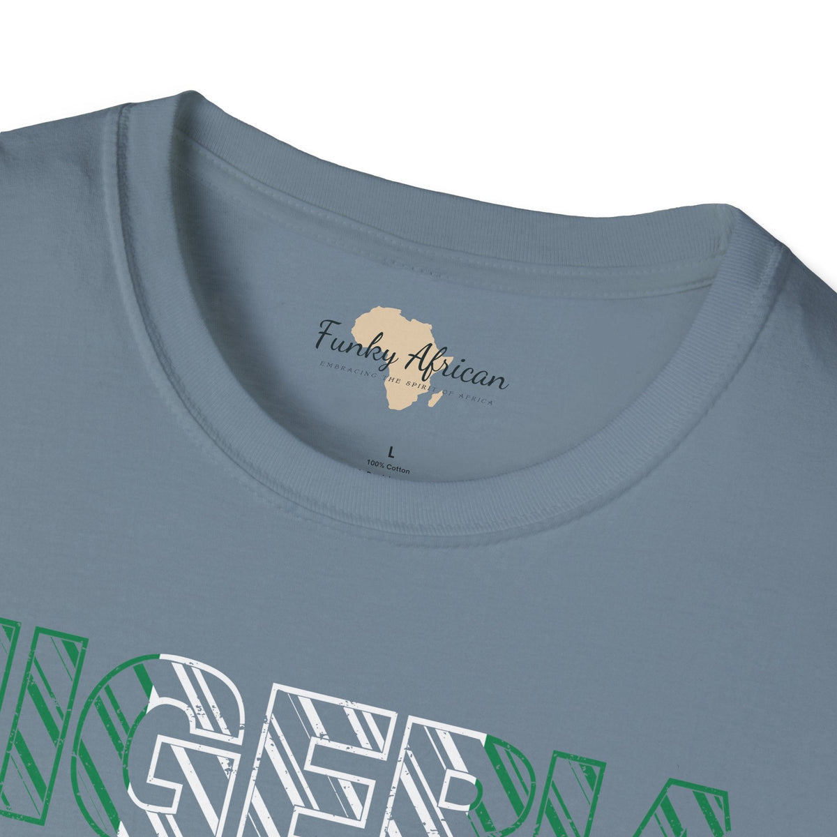 Nigeria text unisex softstyle tee Funky African