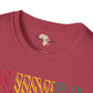 Guinea text unisex softstyle tee Funky African