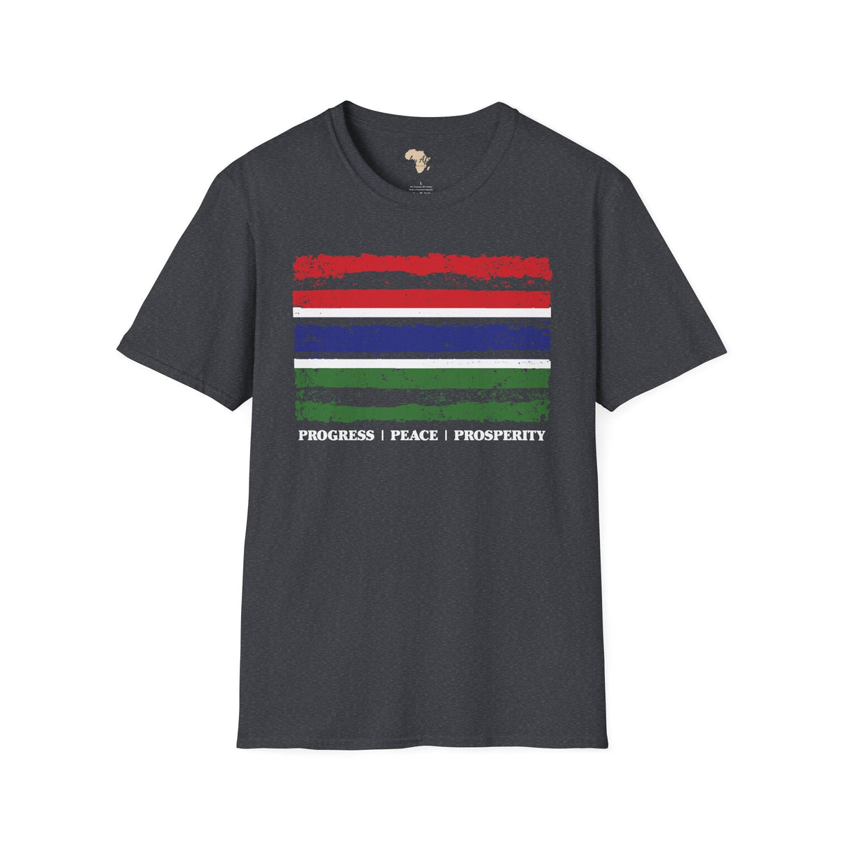 Gambia strip unisex softstyle tee Funky African