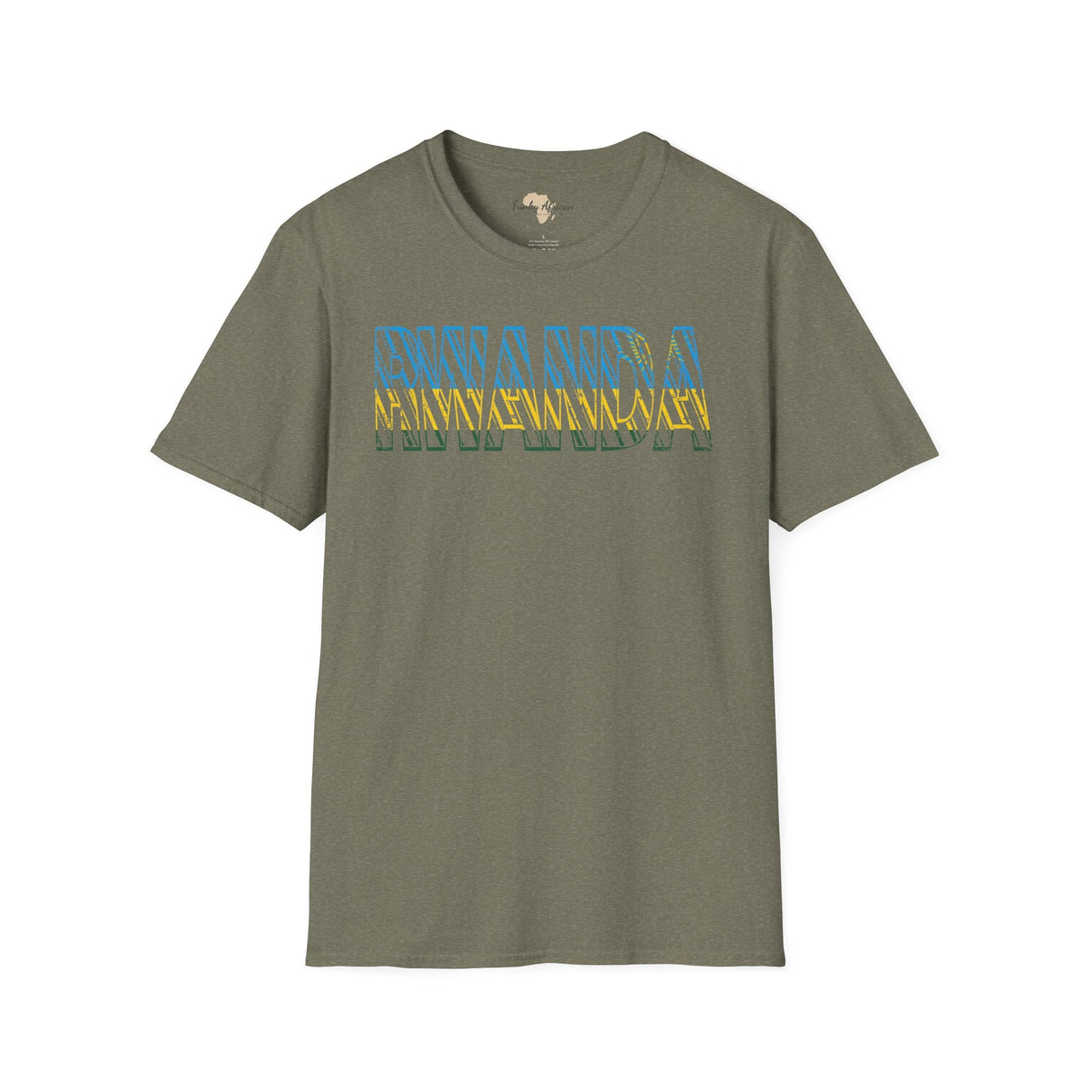 Rwanda text unisex softstyle tee Funky African