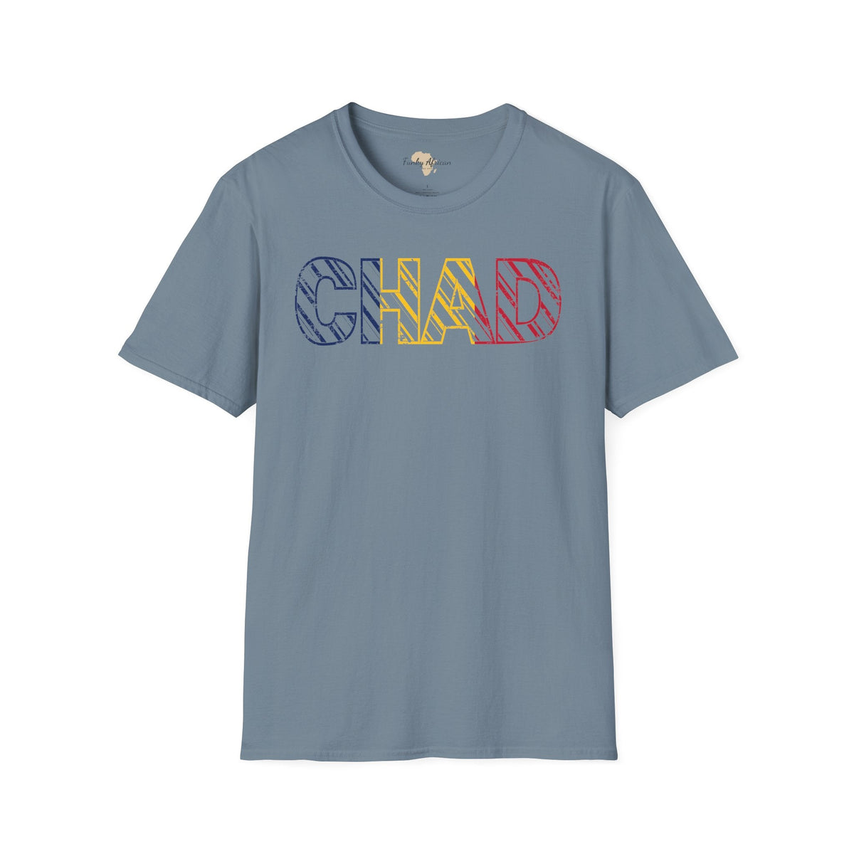 Chad text unisex softstyle tee Funky African
