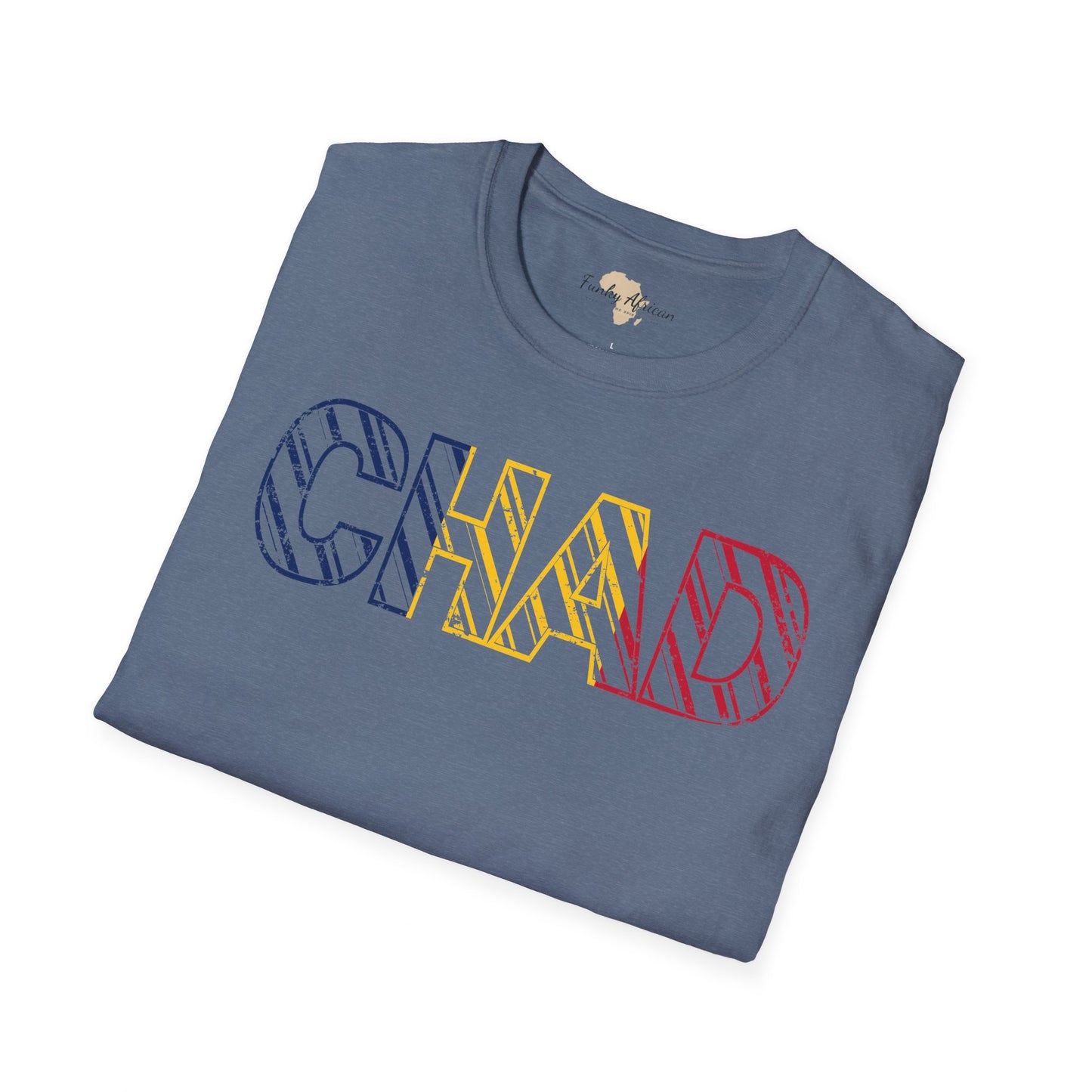 Chad text unisex softstyle tee