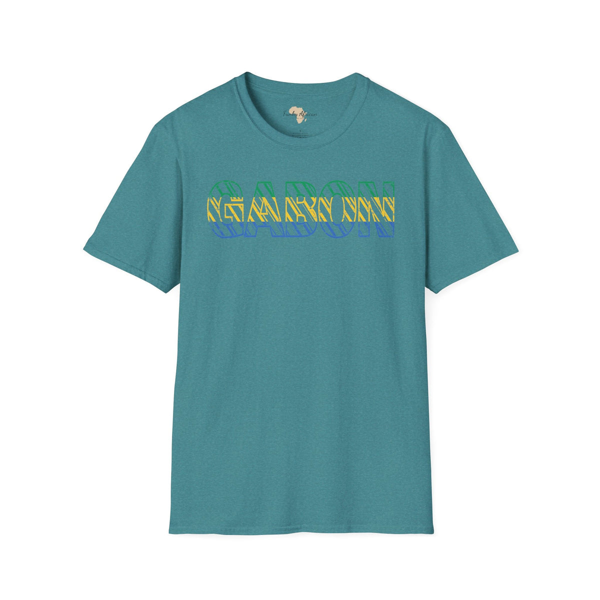 Gabon text unisex softstyle tee Funky African