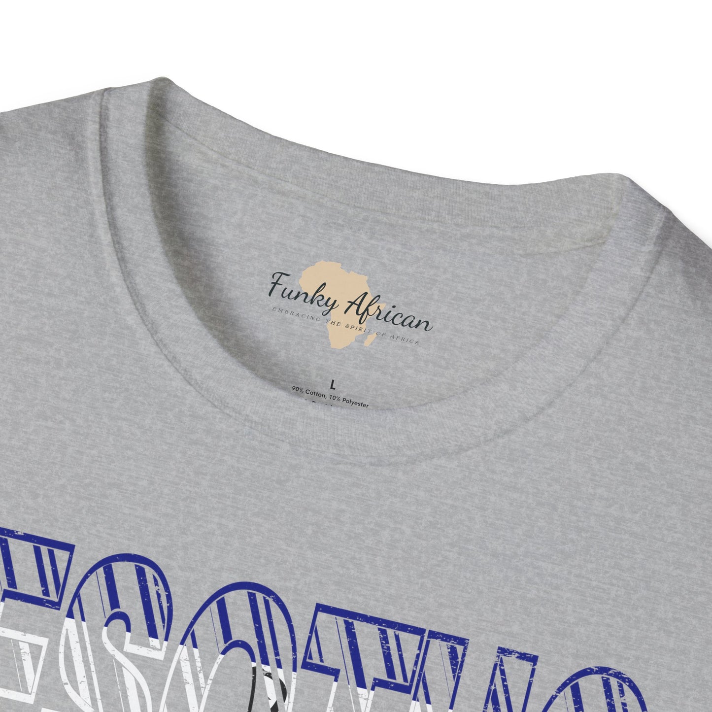 Lesotho text unisex softstyle tee