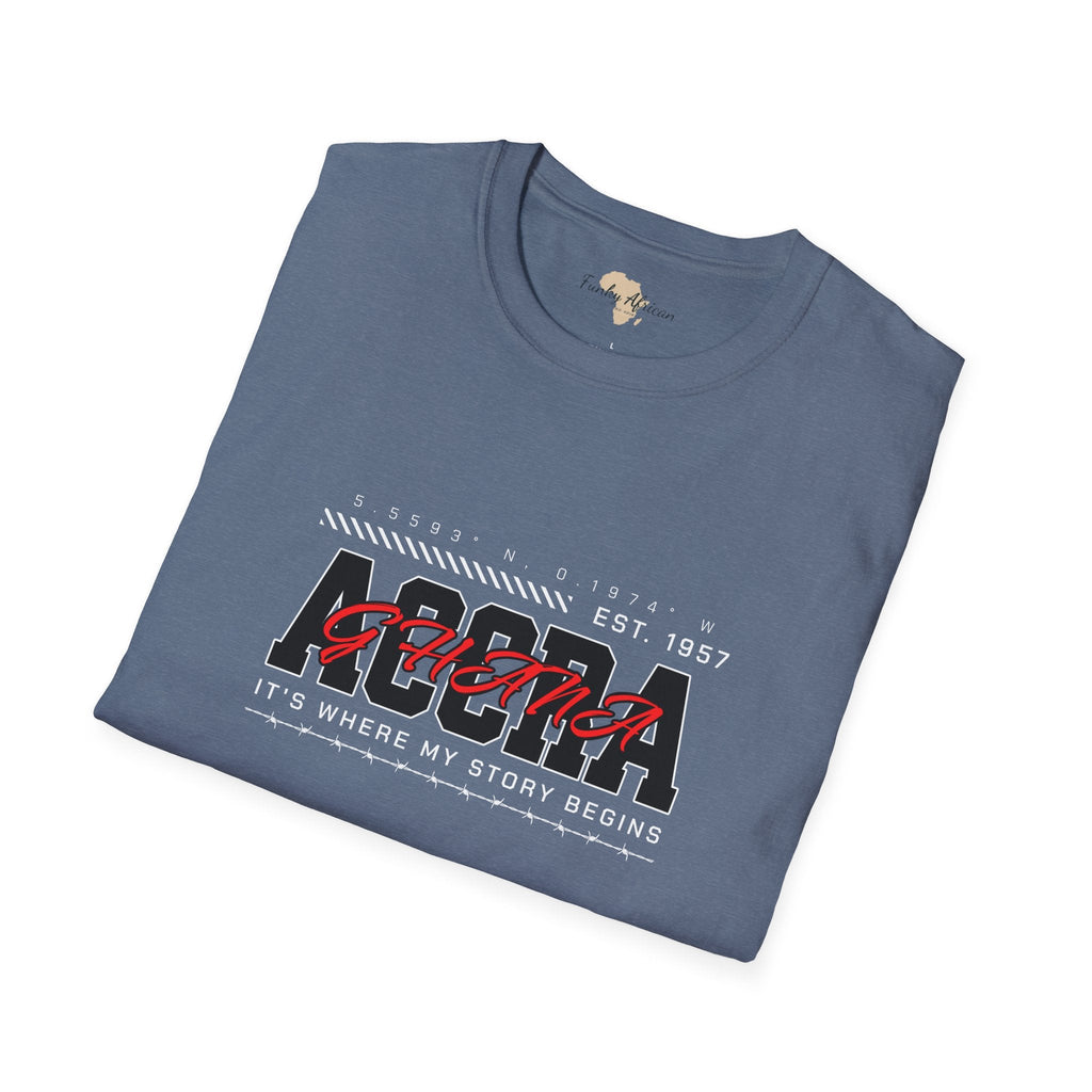 Accra Ghana unisex softstyle tee Funky African