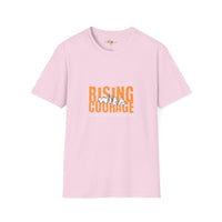 Rising with courage unisex softstyle tee