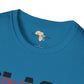 Unapologetically black unisex softstyle tee