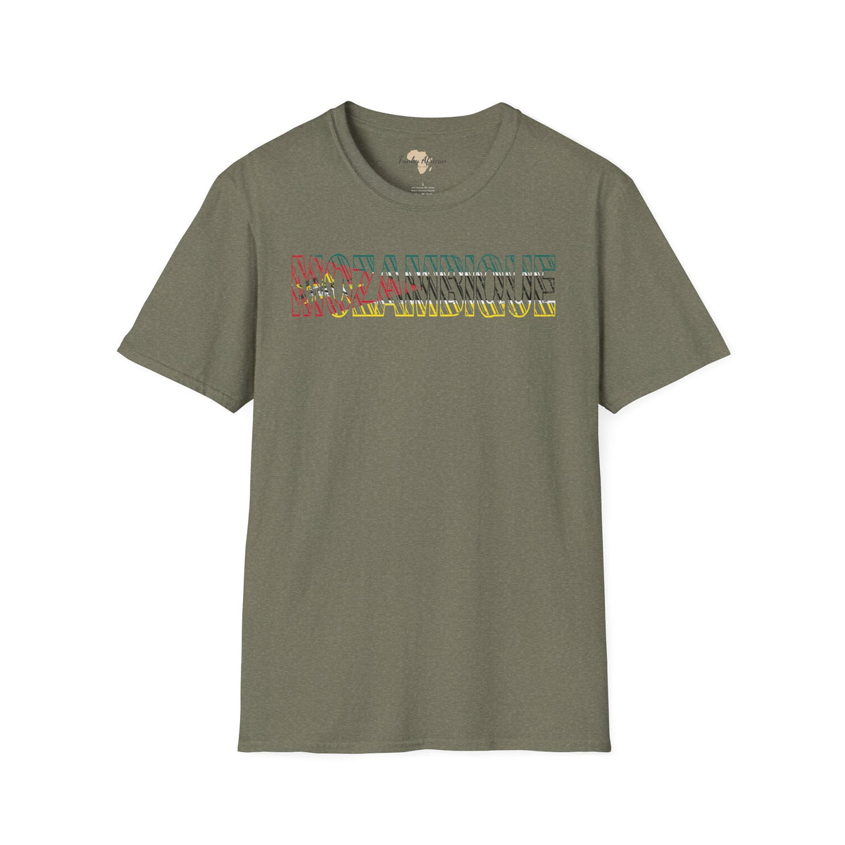 Mozambique text unisex softstyle tee Funky African