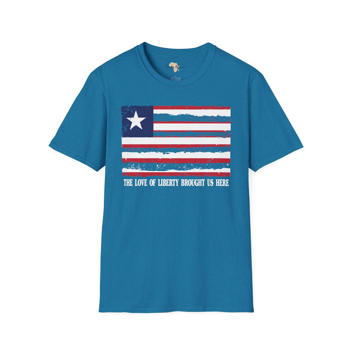 Liberia strip unisex softstyle tee Funky African