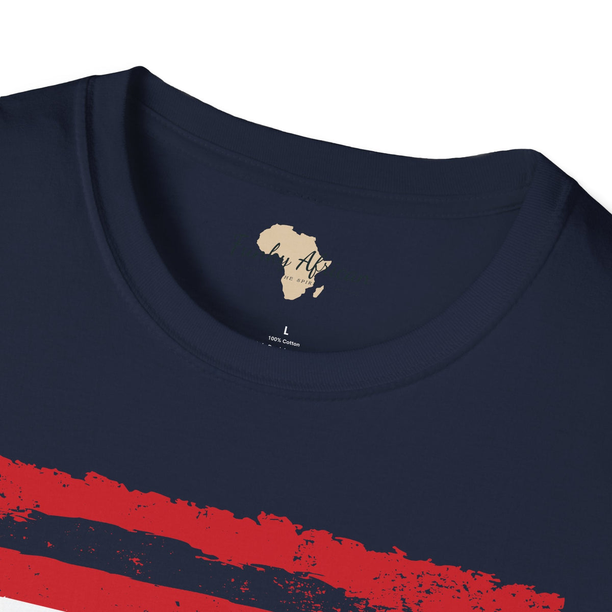 Gambia strip unisex softstyle tee Funky African