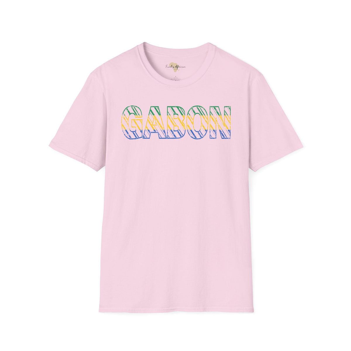 Gabon text unisex softstyle tee Funky African
