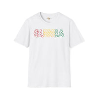 Guinea text unisex softstyle tee Funky African