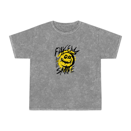 Fake smile unisex wash tee