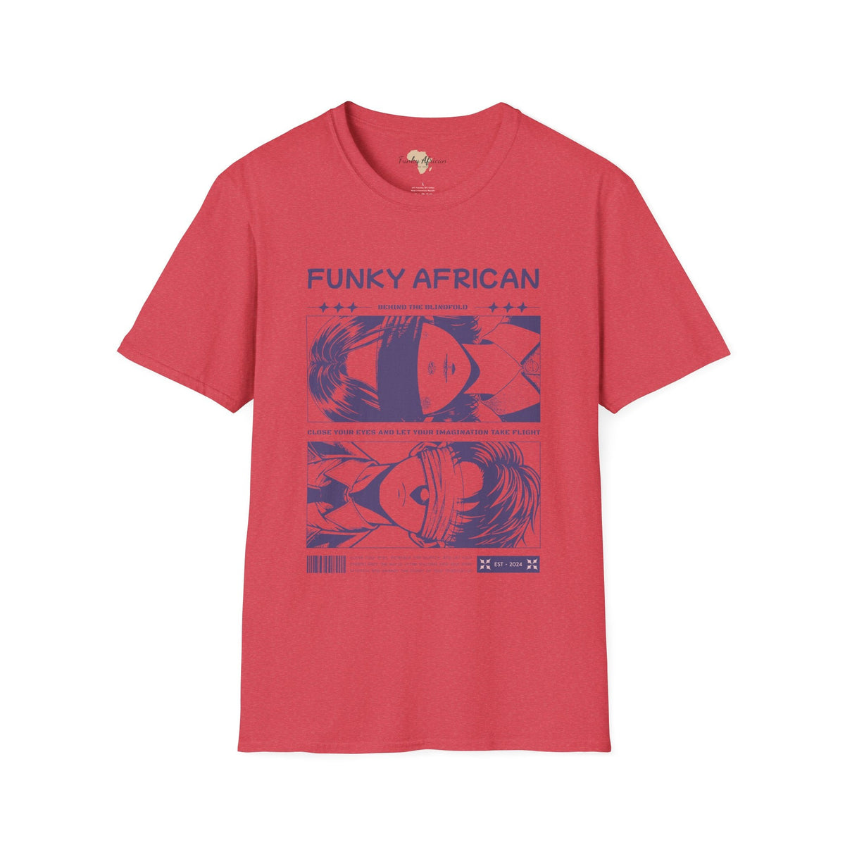 Behind the blindfold unisex softstyle tee Funky African