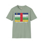 Central African Republic strip unisex softstyle tee