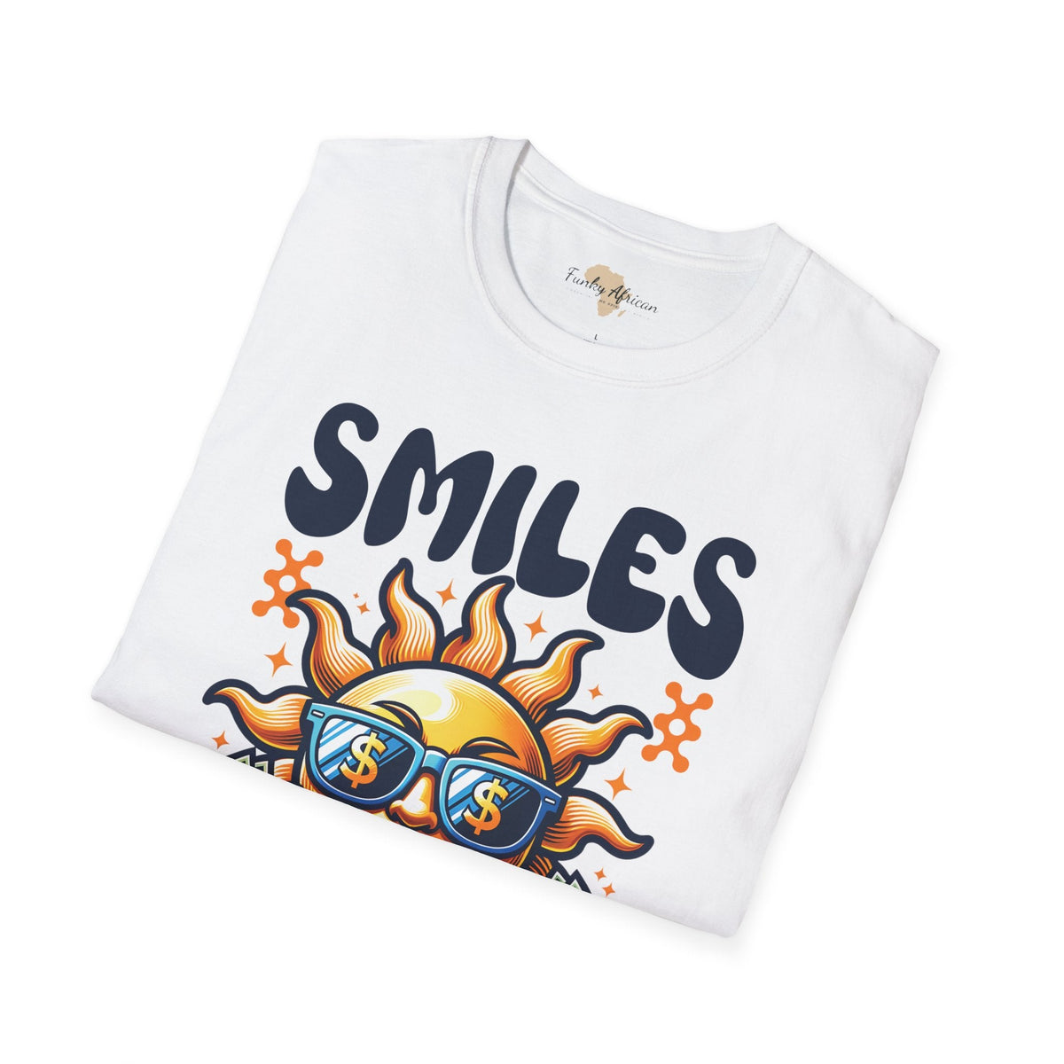 Smiles and happiness unisex softstyle tee Funky African