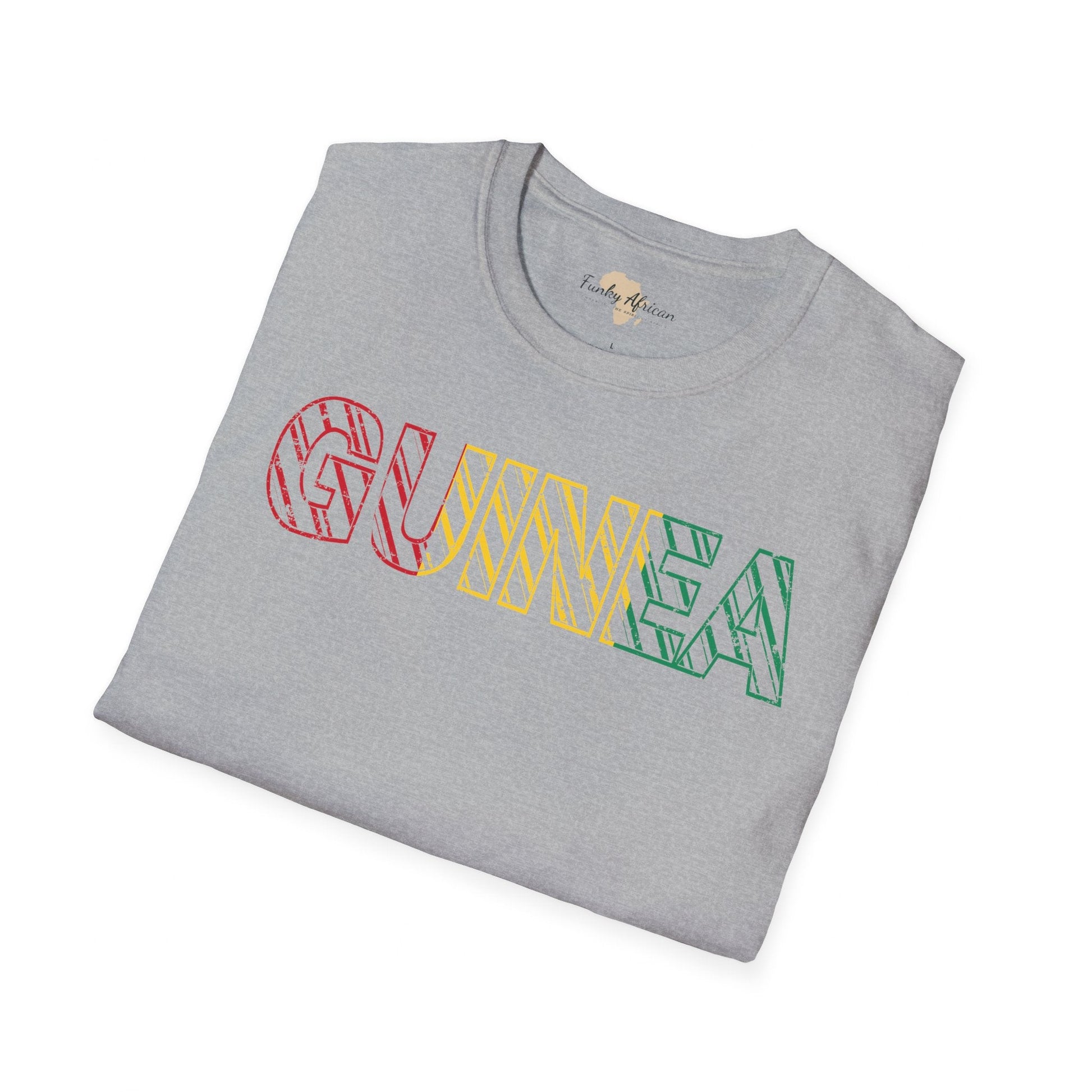 Guinea text unisex softstyle tee Funky African