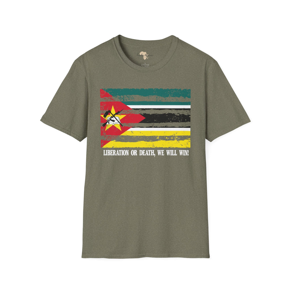 Mozambique strip unisex softstyle tee Funky African