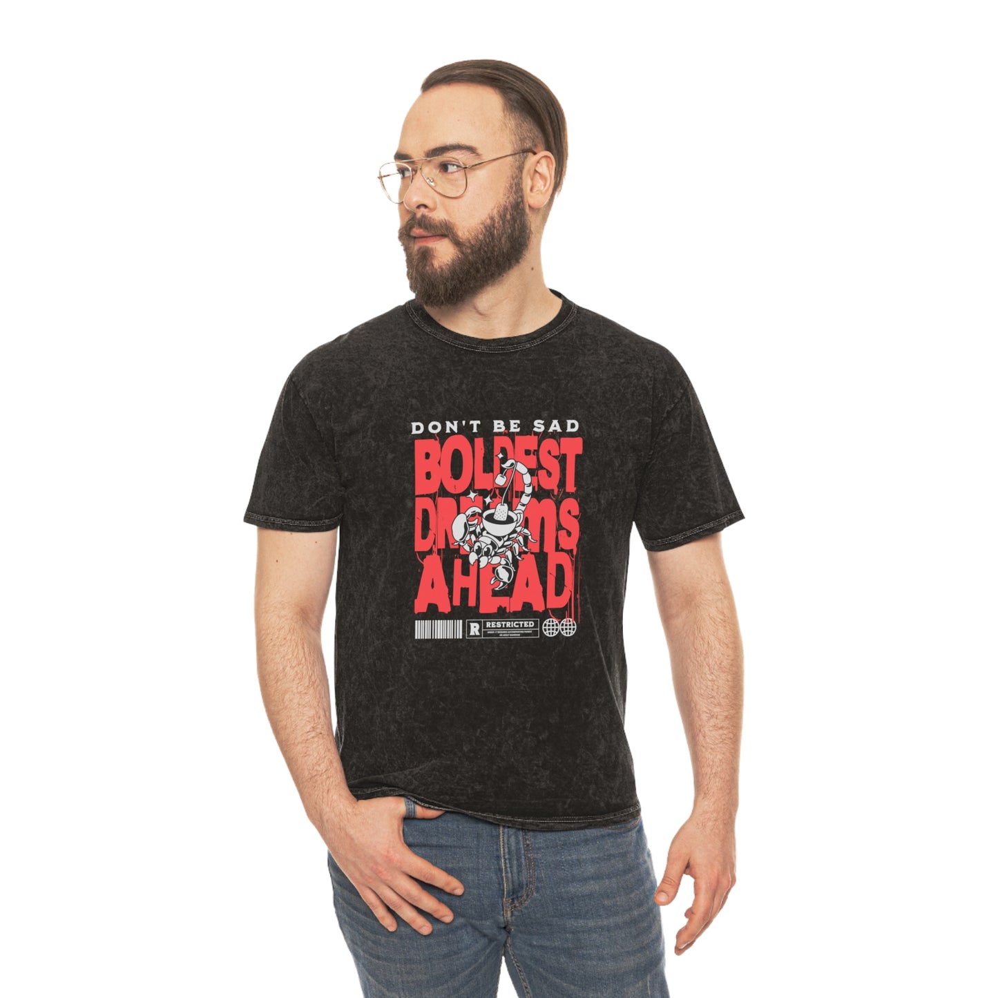 Don't be sad unisex wash tee