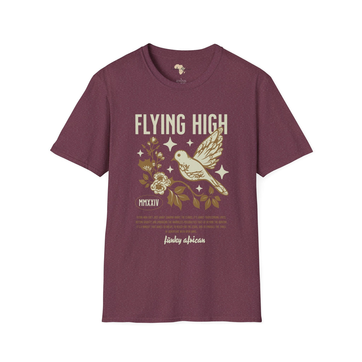 Flying High unisex tee Funky African