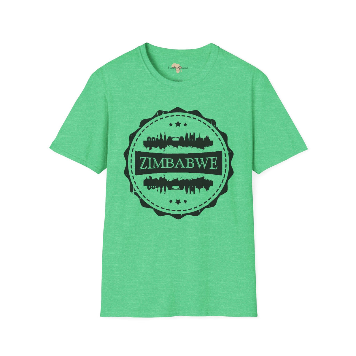 Zimbabwe Stamp unisex tee Printify