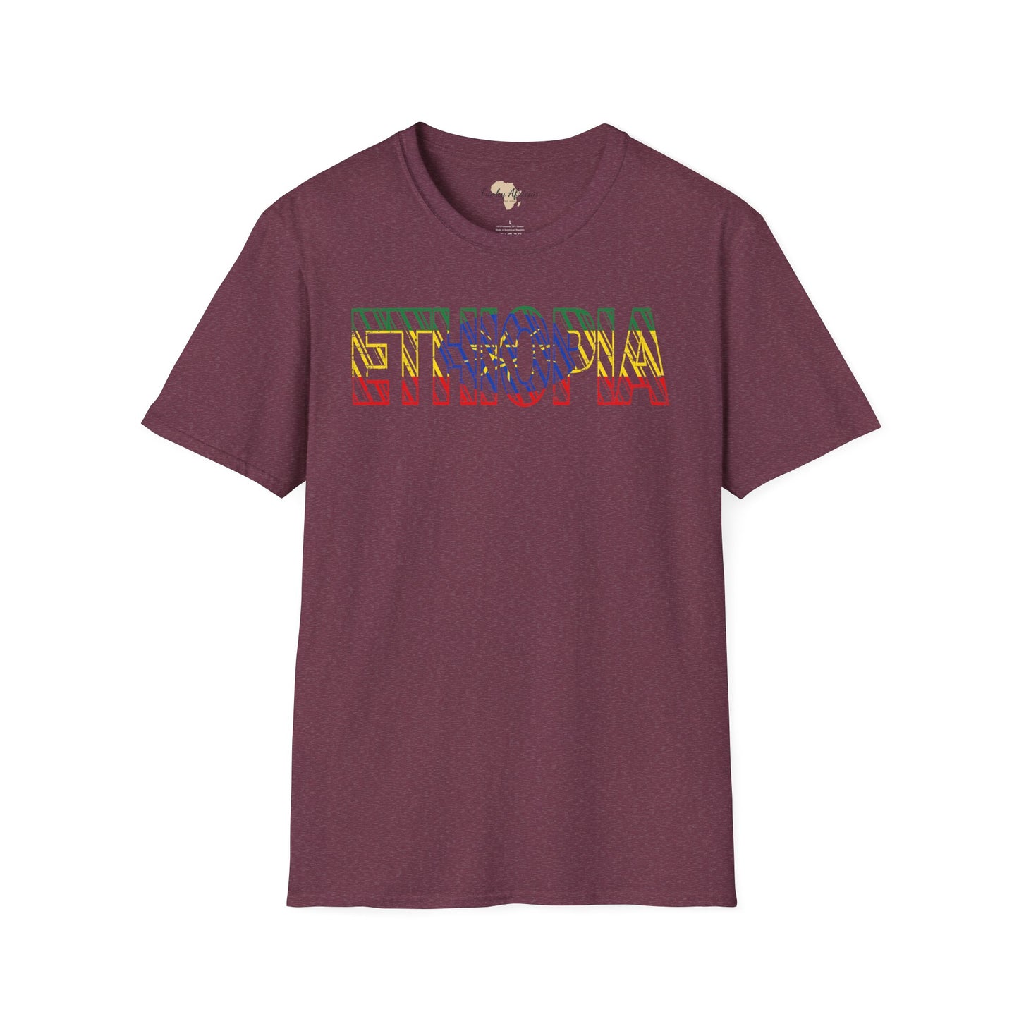 Ethiopia text unisex softstyle tee