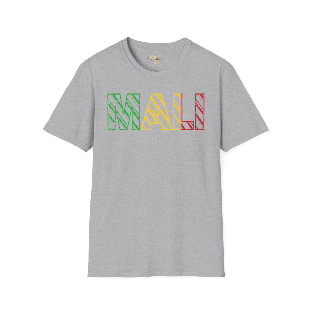 Malian text unisex softstyle tee Funky African