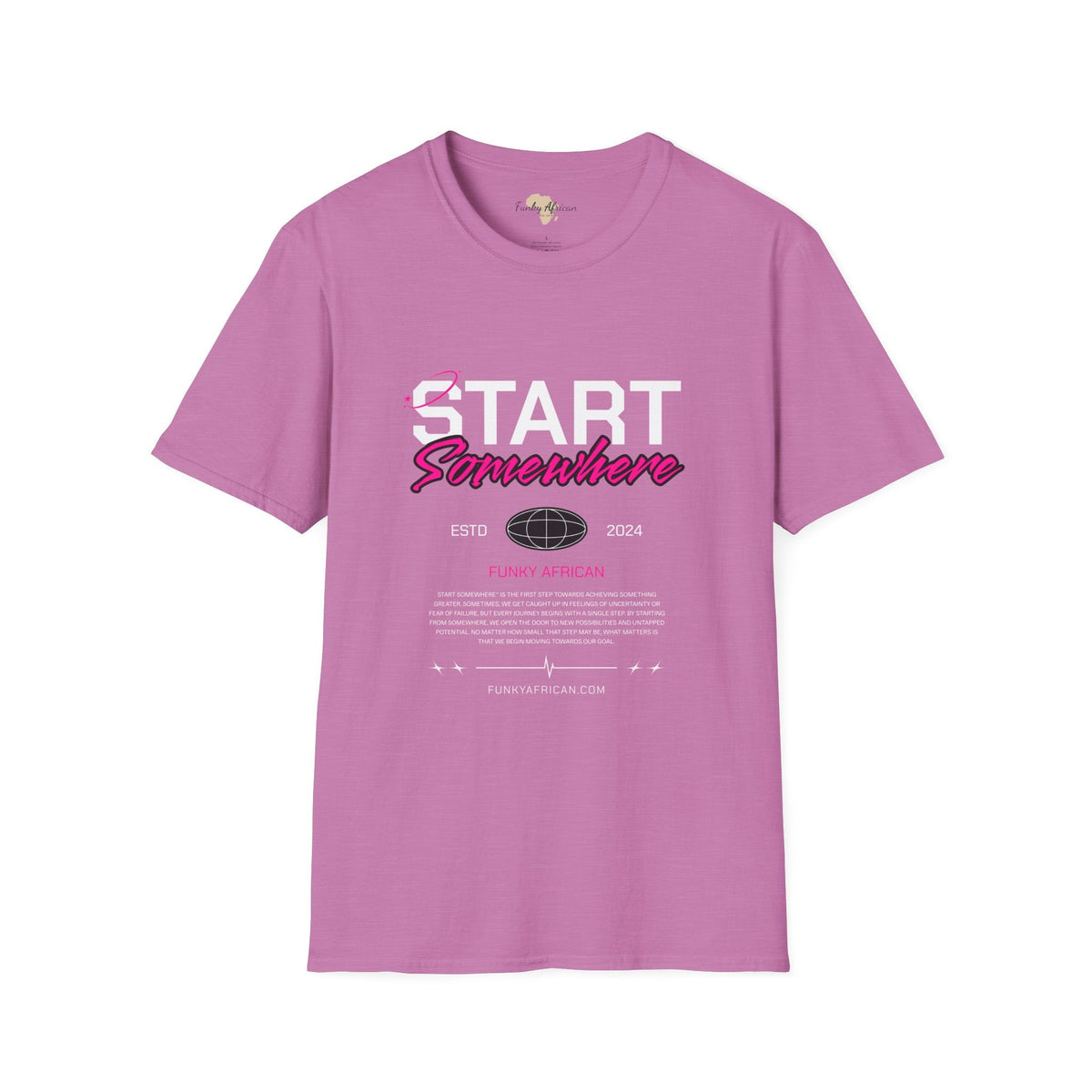 Just start unisex softstyle tee Funky African