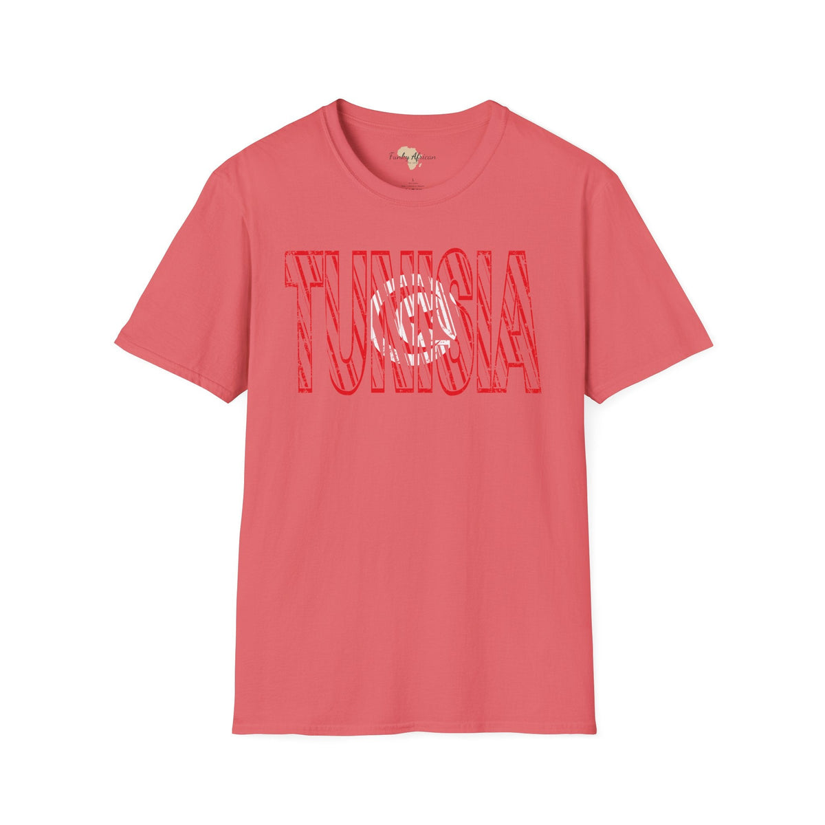 Tunisia text unisex softstyle tee Funky African