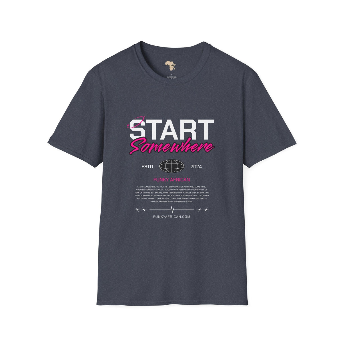 Just start unisex softstyle tee Funky African