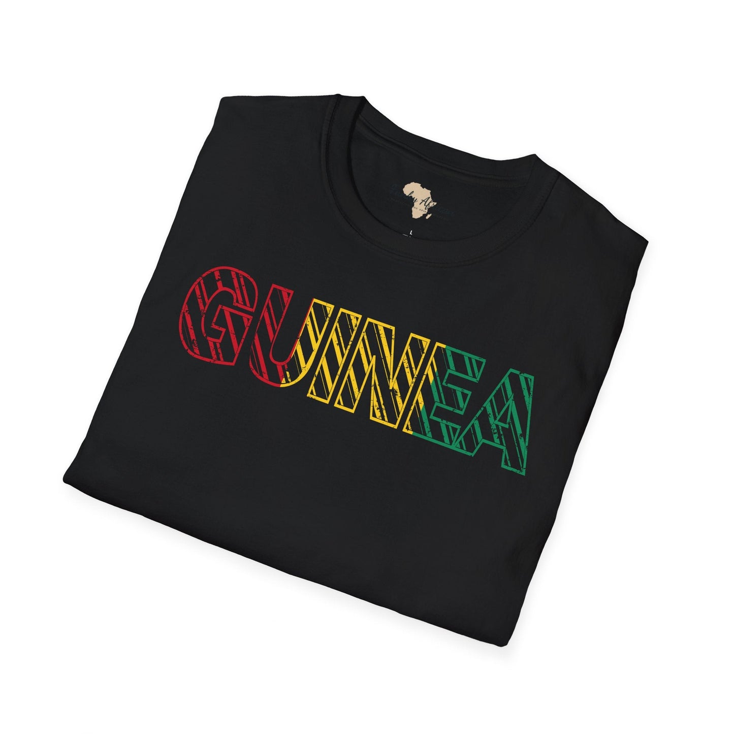 Guinea text unisex softstyle tee Funky African