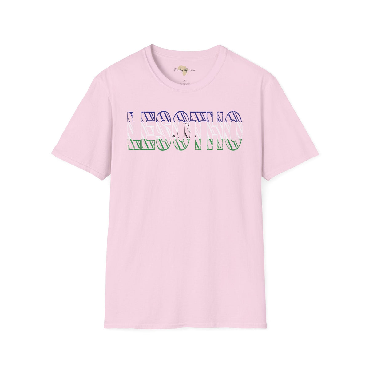 Lesotho text unisex softstyle tee Funky African