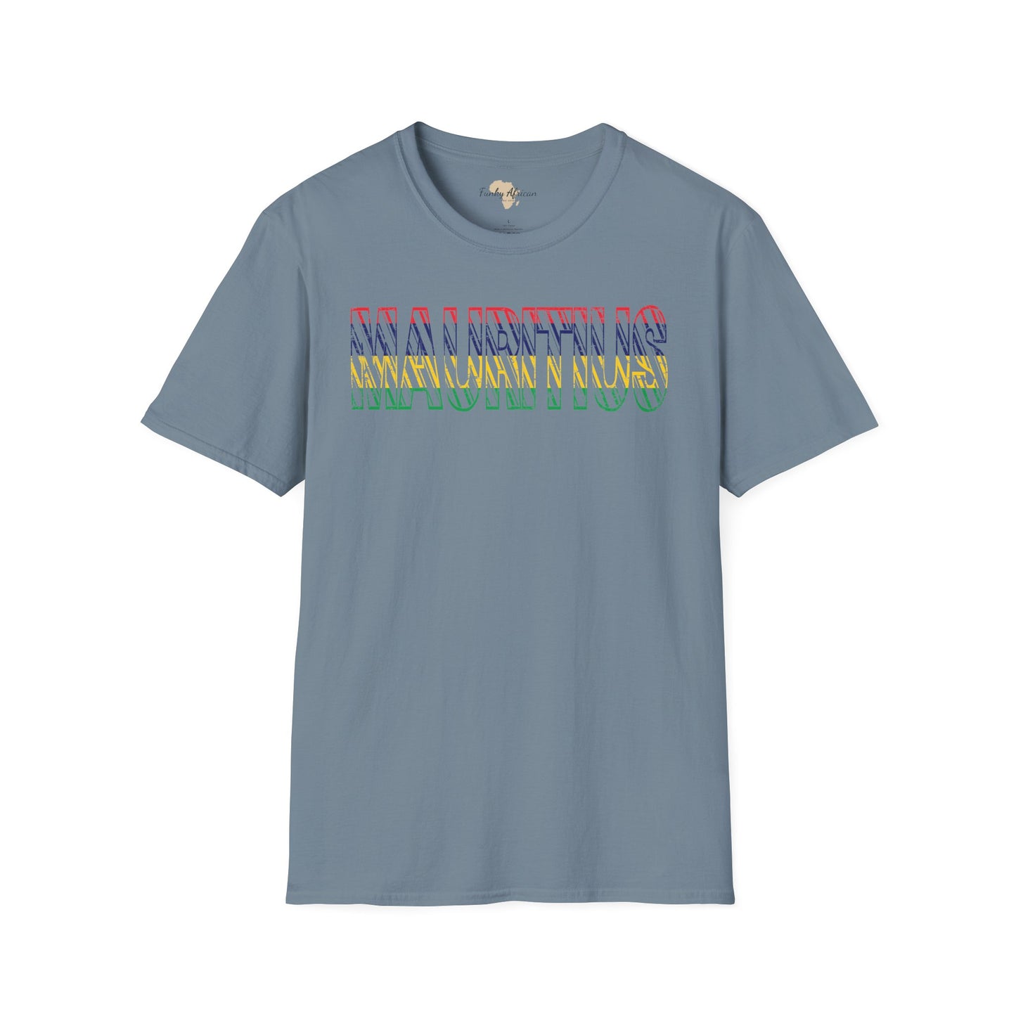 Mauritius text unisex softstyle tee