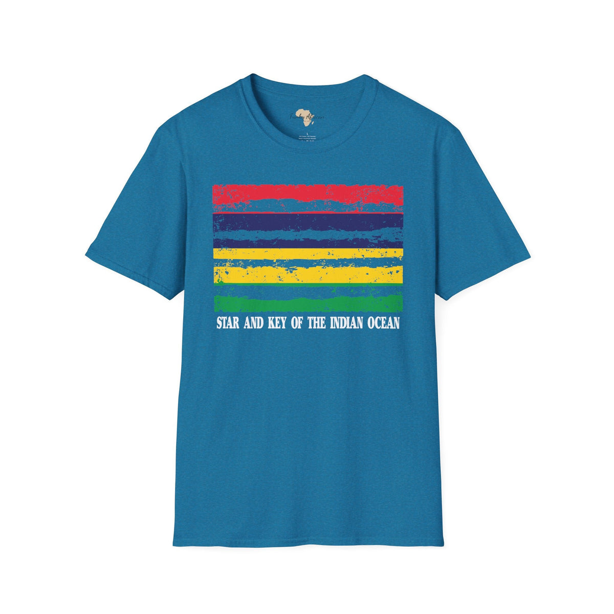 Mauritius strip unisex softstyle tee Funky African