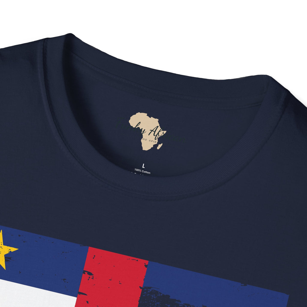 Central African Republic strip unisex softstyle tee Funky African