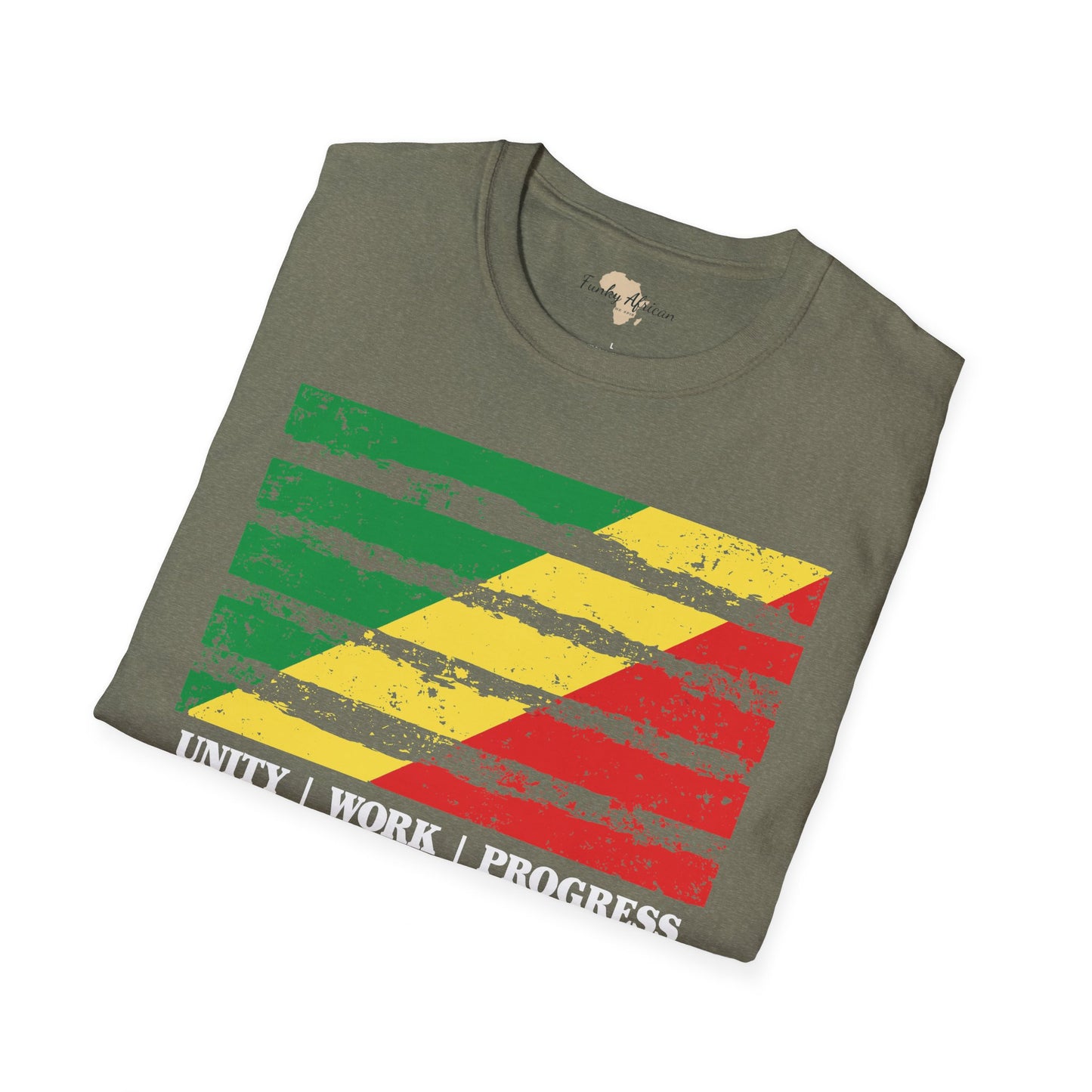 Republic of the Congo strip unisex softstyle tee