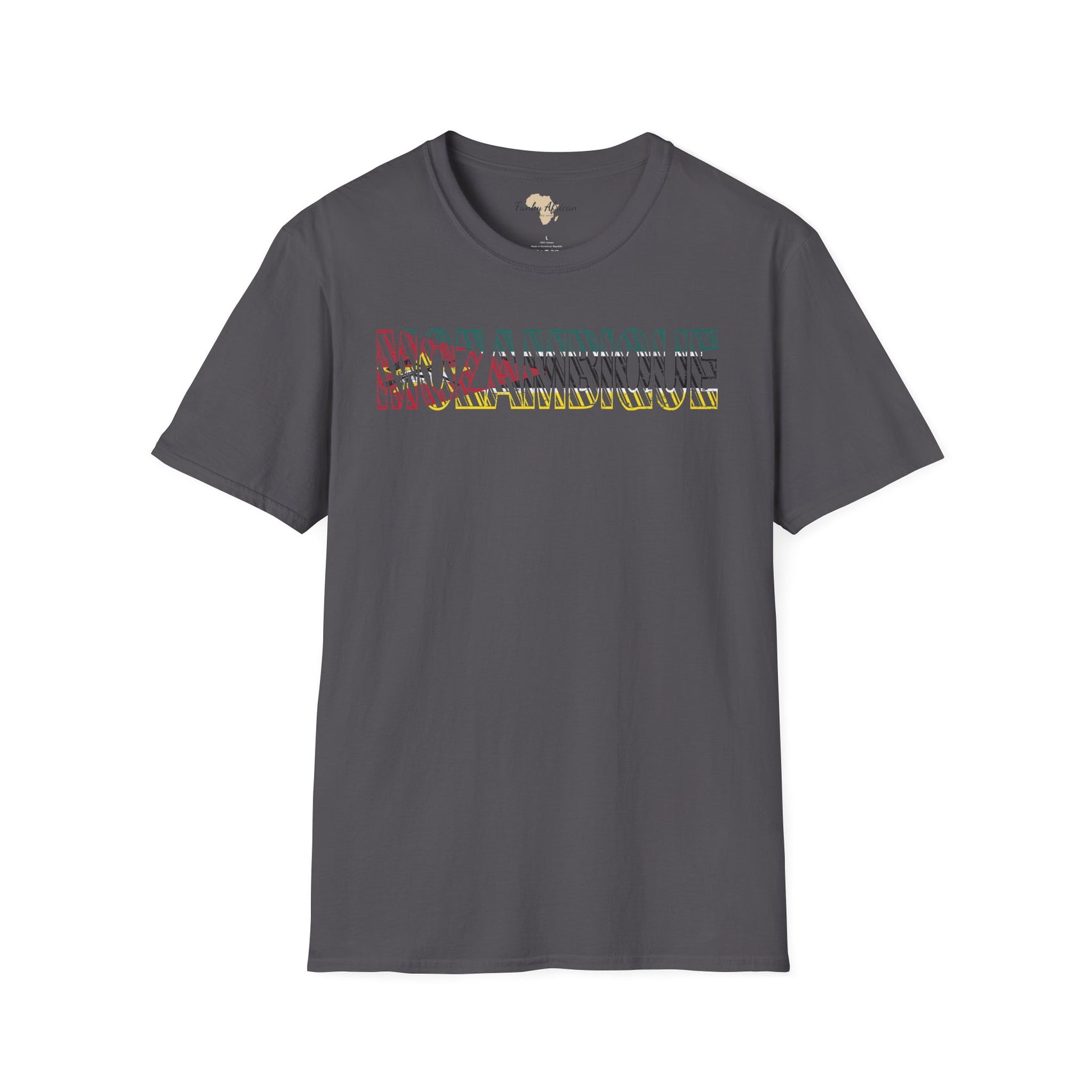 Mozambique text unisex softstyle tee