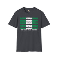 Nigeria strip unisex softstyle tee