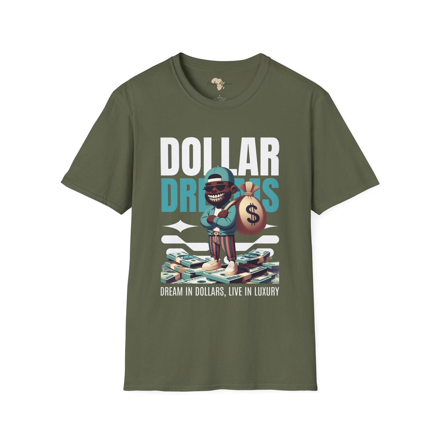 Dream in dollars unisex softstyle tee