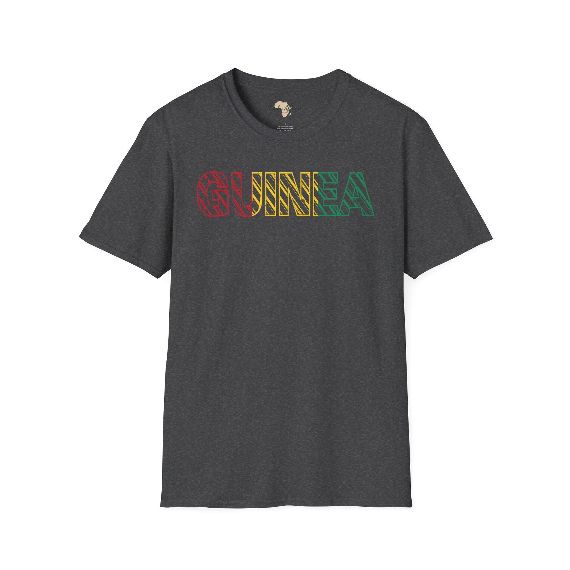 Guinea text unisex softstyle tee Funky African