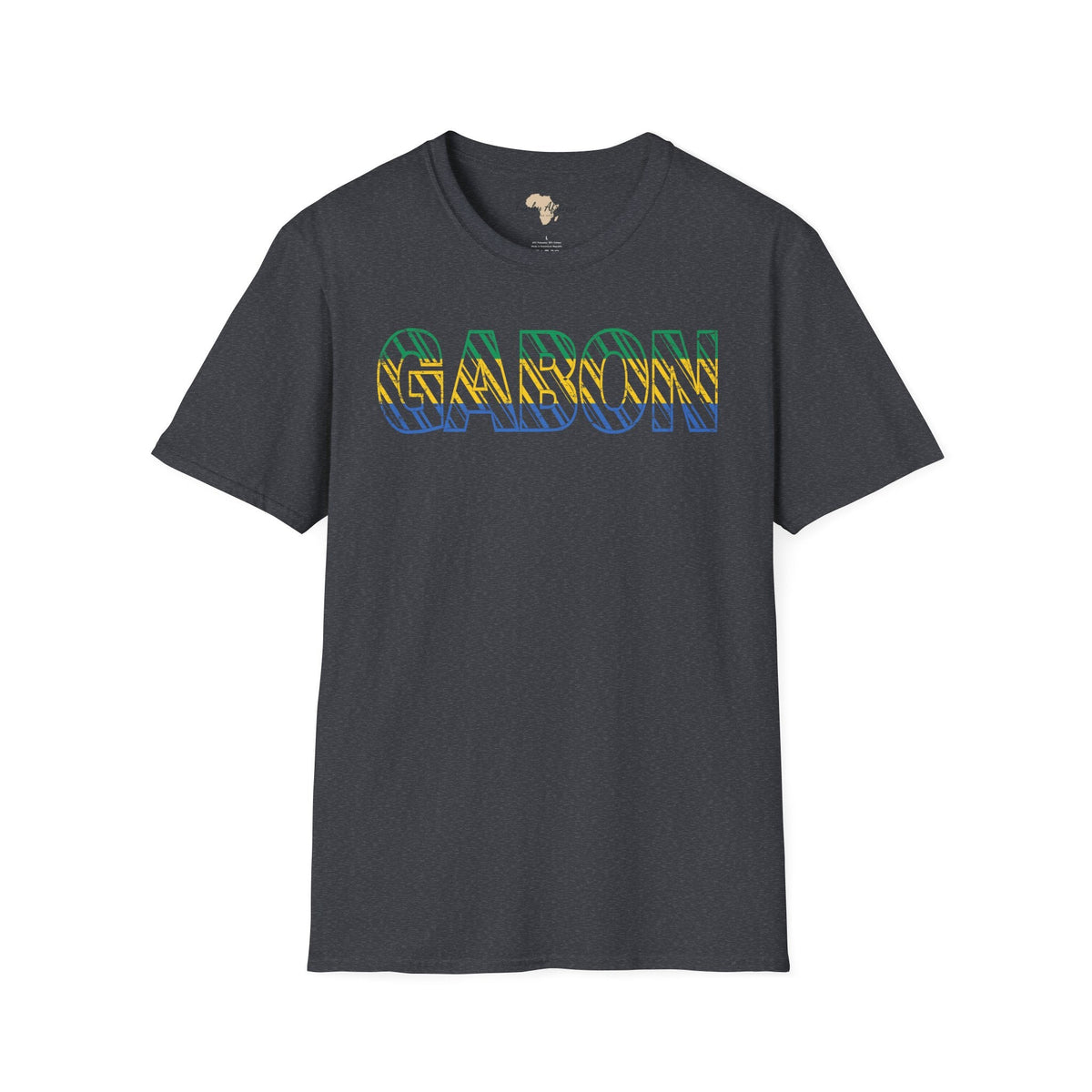 Gabon text unisex softstyle tee Funky African