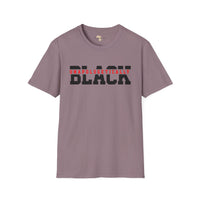 Unapologetically black unisex softstyle tee