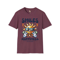 Smiles and happiness unisex softstyle tee