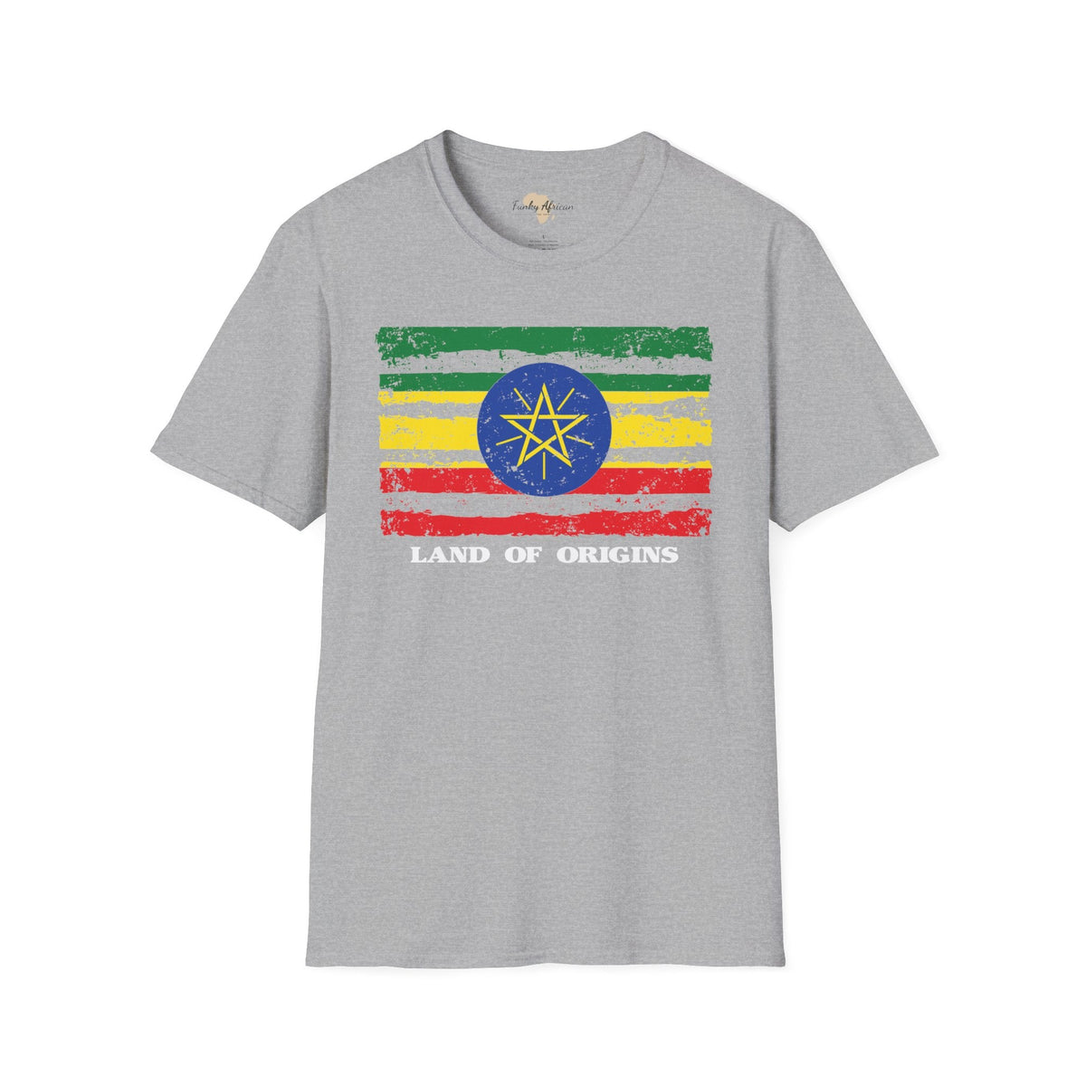 Ethiopia strip unisex softstyle tee Funky African