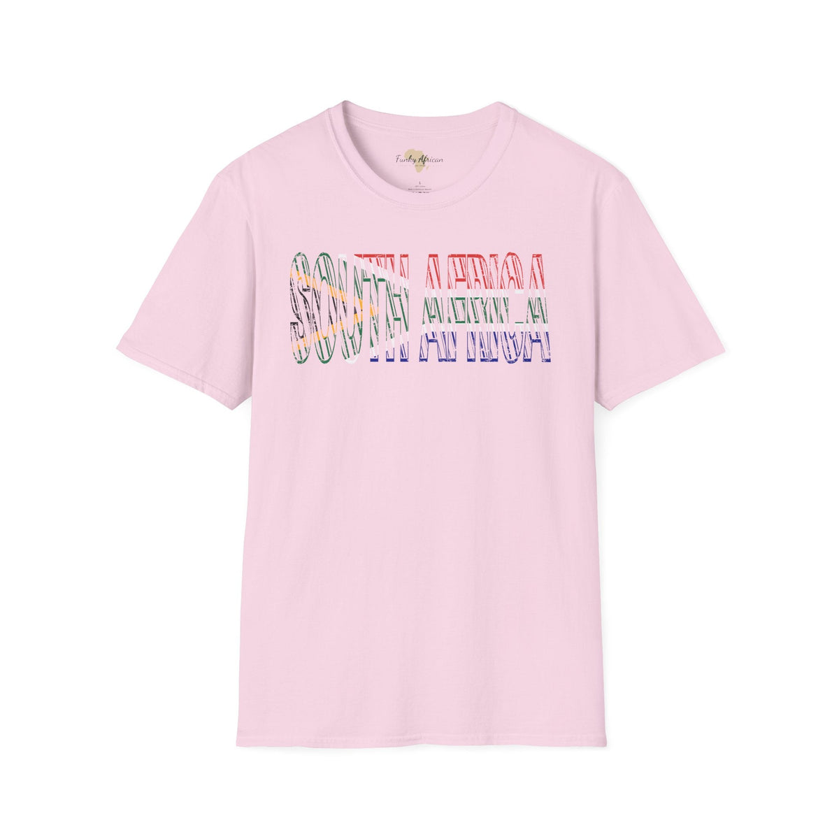 South African text unisex softstyle tee Funky African