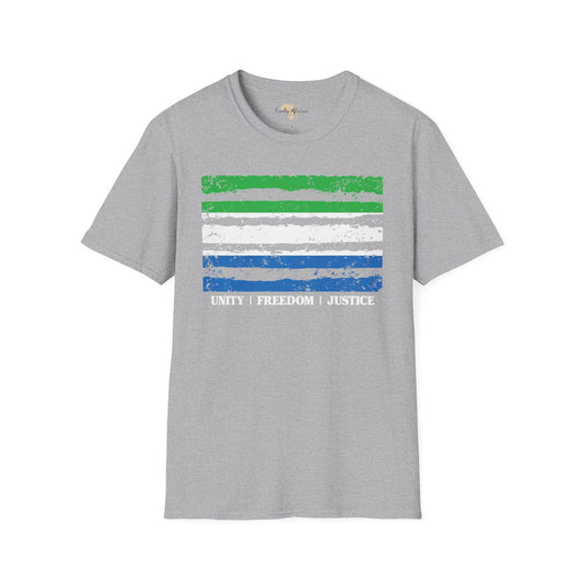Sierra Leone strip unisex softstyle tee