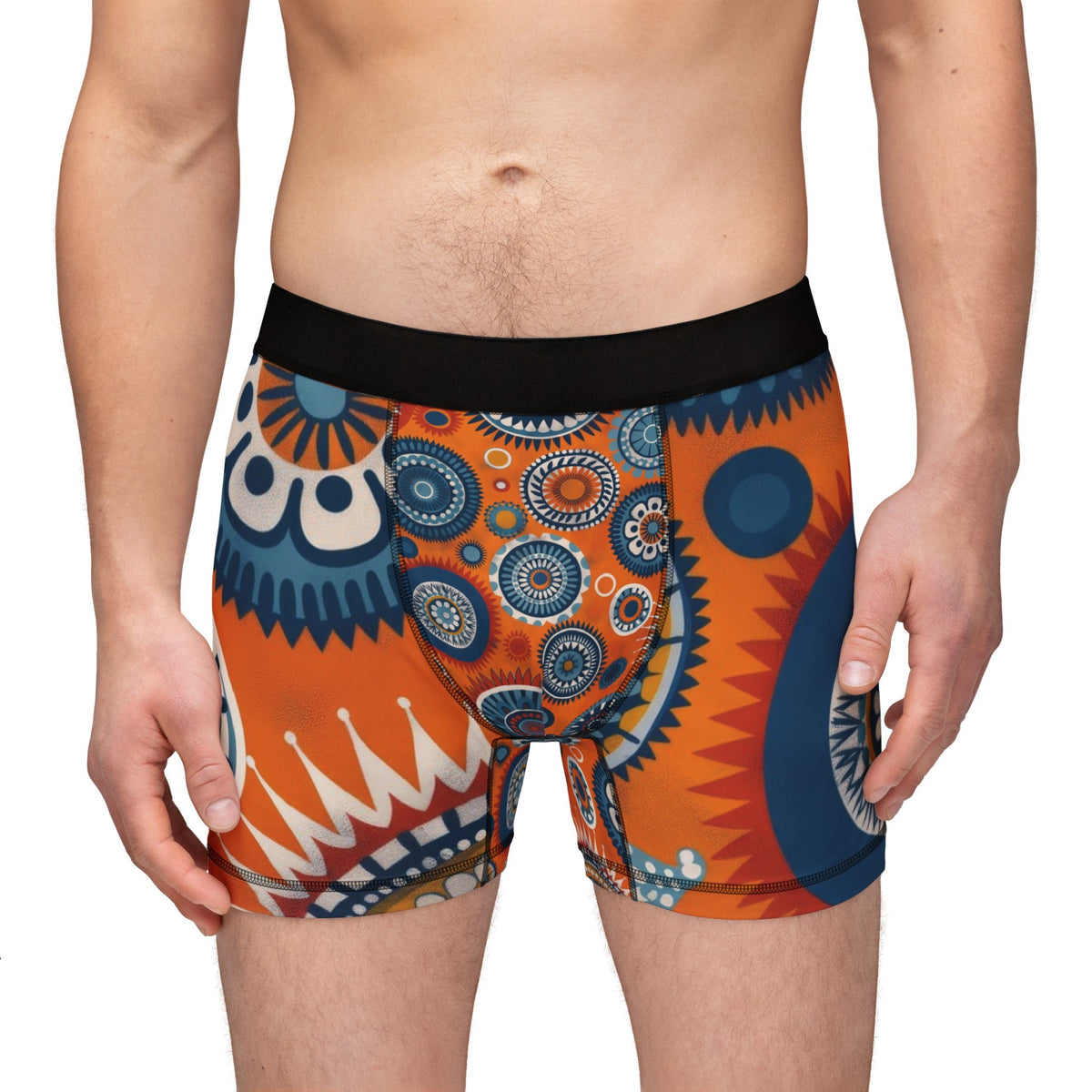 African Print Men's Boxers Funky African